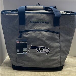 Rawlings Gray and Blue Seattle Seahawks Licensed Rawlings 30 Can Cooler Tote Bag
